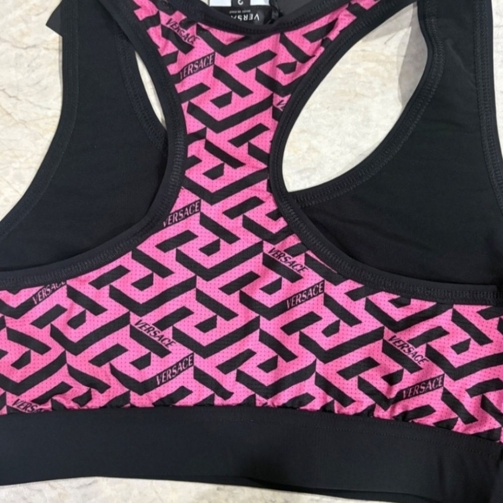 Versace Women's Greca Signature racerback sports bra Size 3 / Small (NWT) - Picture 5 of 6
